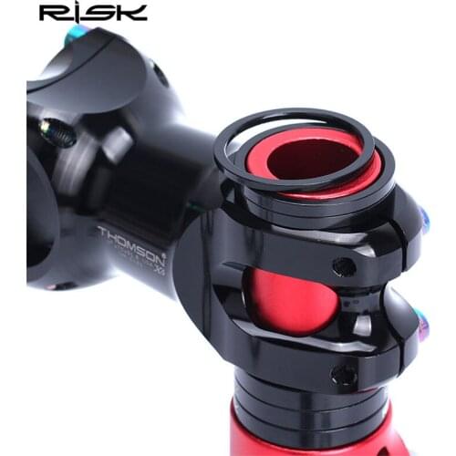 RISK 2/3/5mm MTB Stem Spacers Bicycle 28.6 Fork Fine-tuning Washers MTB Bike Spacer Washer Cycling accessories Aluminum Alloy