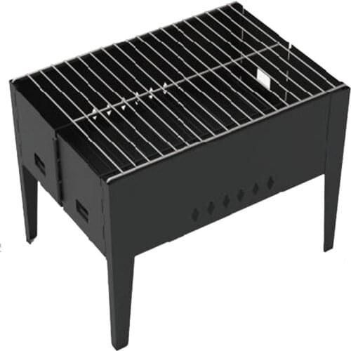 Foldable BBQ Grills Patio Barbecue Charcoal Grill Stove Stainless Steel Outdoor Camping Picnic Barbecue BBQ Accessories Tools