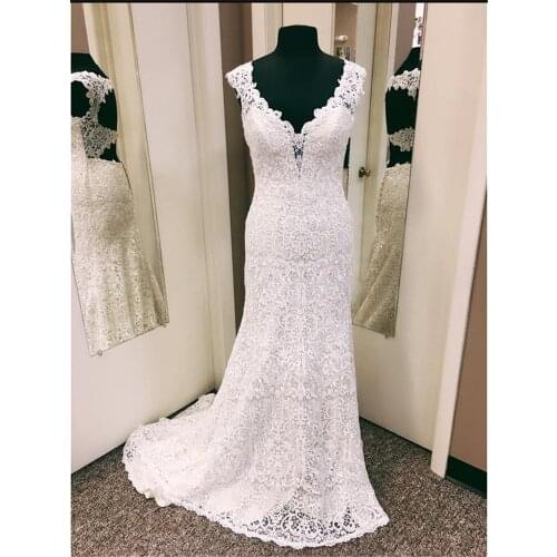 Wedding Dress Sweetheart 0426-1 Keyhole Back Lace Vestidos Robe Mariee Straps Bridal Gowns Suknia Slubna Abiti Da Sposal