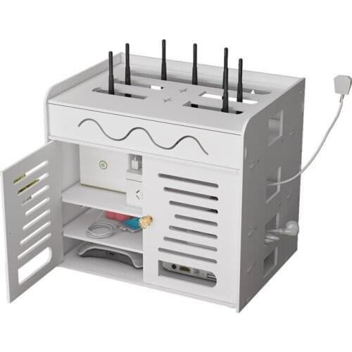 Router Storage Box WiFi Remote Controller Storage Rack Wire Patch Board