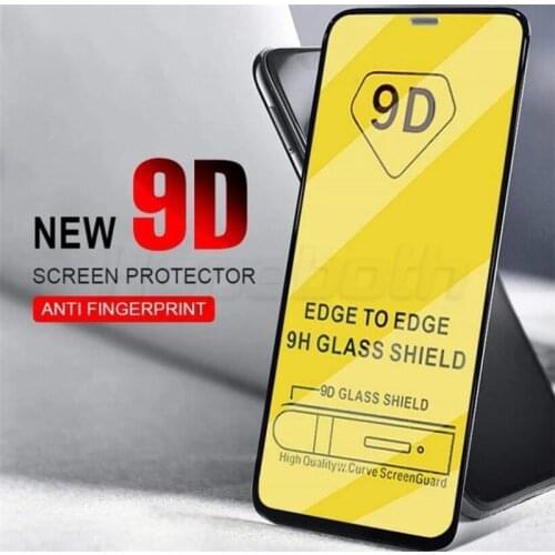 100pcs 9D Full Glue Tempered Glass for iphone 12 pro max/11 Pro/SE 2020/XS MAX/XR/6/7/8 Plus 2.5D full covered Glass