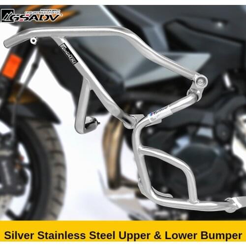 For BMW F900XR Motorcycle Crash Bar Bumper Guard Fairing Protector Upper Lower Guard Bar