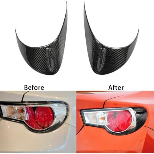 1 Pair Headlight Eyebrows Eyelids Covers Black Carbon Fiber Fit For Scion FRS Subaru BRZ Toyota GT86 2012 2013 2014 2015 2016