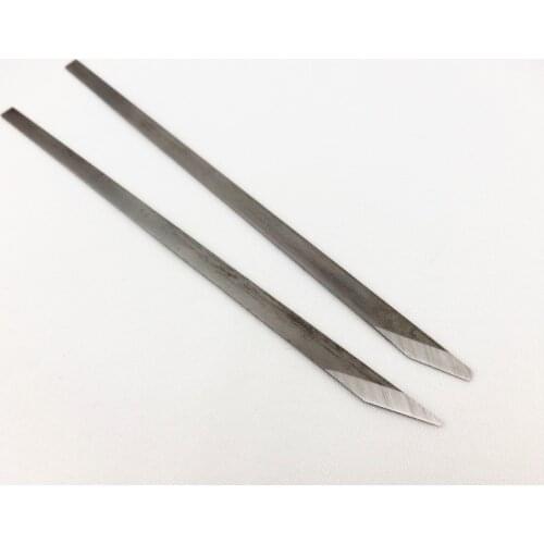 2pcs Replace Blades For Leather Craft French Brass Handle Flat Cutting Cutter Knife - Skiver Beveler Awl Slicker Burnisher Punch
