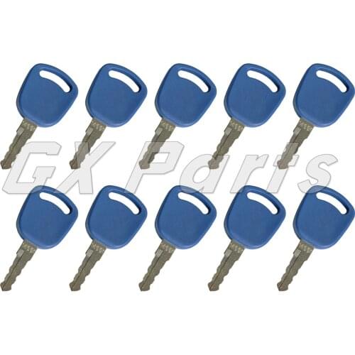 5) 14601 Ignition Keys 82030143 F0NN11603AA For Case-IH New Holland Ford Tractors 6640 7740 8240 TM150 TM165 TS100 TS90 8360
