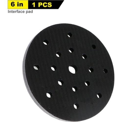 6 Inch 17 Holes Soft Interface Pad Buffering Pad Hook and Loop