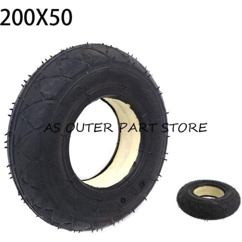 8 Inch 200x50 tire include solid/foam filled and tube and tyre include For Electic Scooter Motorcycle ATV Moped Parts