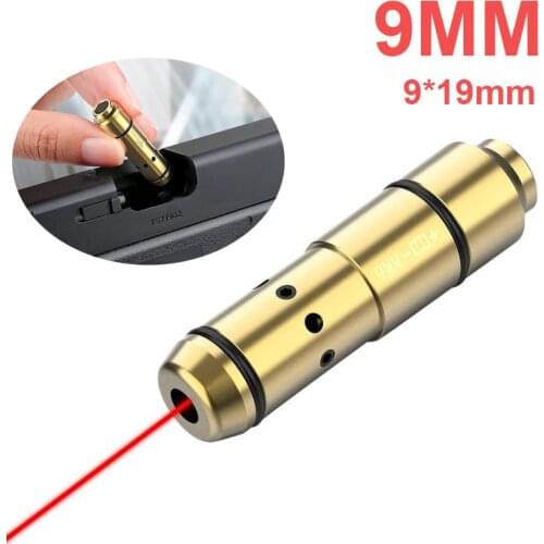 9MM 380ACP 45ACP Laser Training Bullet 9x19mm .40s&w Hunting Shooting Red Dot Laser for Dry Fire Training Practice Bore Sight
