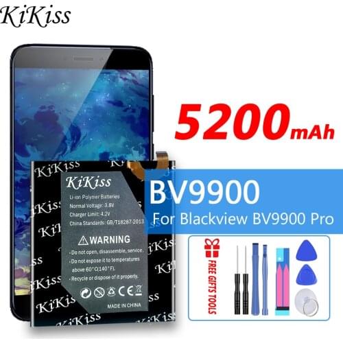 KiKiss High Capacity 5200mAh DK015 High Capacity Battery for Blackview BV9900 / BV9900 Pro Smart Phone
