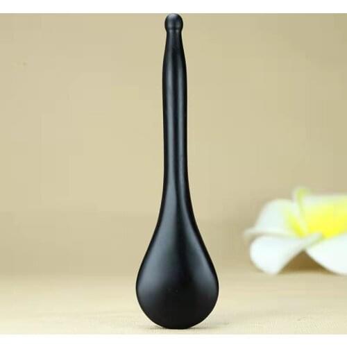 Acupuncture Pen Face Care Spoon Gua Sha Tool Crystal China Bian Shi Stone Mineral Skin Health Massager Head Body Massage Scraper