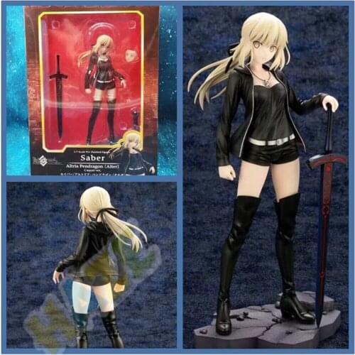 Anime Fate/Grand Order Saber Altria Pendragon Action Figure Toy Collection in Box 24cm