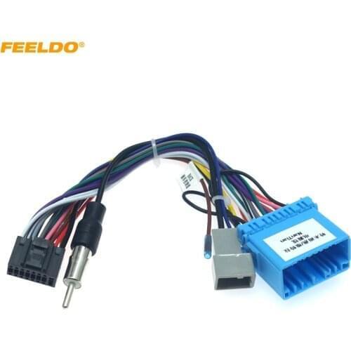 FEELDO Car Audio 16PIN Adaptor Wiring Harness For Suzuki Swift SX4 2006+ Stereo Install Aftermarket Power Calbe #HQ2096