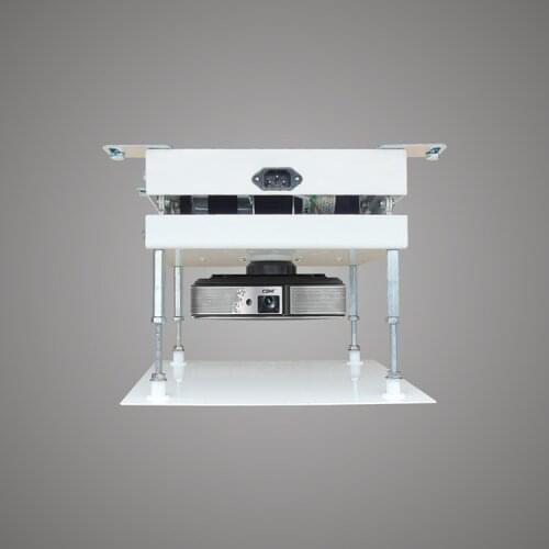 Household mini smallest projector electric lifting hanger one single hole Mount Motorized load plate ceil stroke 0.5 meters