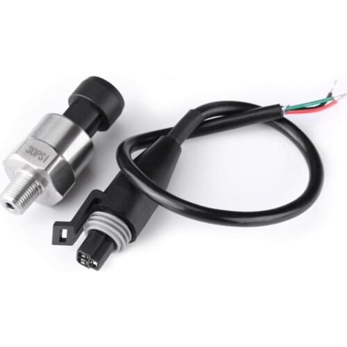 0-30PSI Pressure Transducer Stainless Steel Pressure Gauge Sensor For Oil Fuel Air Water DC 5V 1/8" NPT Pressure Measuring Tool