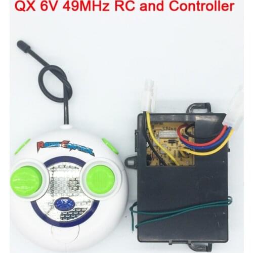 QX 49MHz Childrens electric car RC controller 6v, baby electric car remote control receiver
