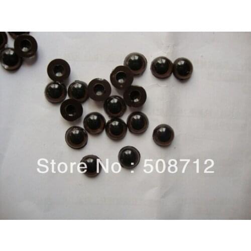 Fress ship!!!300pcs/lot DIY stuffed toy findings10mm Brown Color flat bottom plastic pupil eyes/ safety eyes