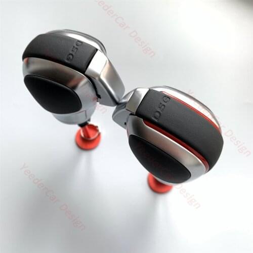 Modification Chrome Matte Gear Shift Knob DSG Cover Cap RED For VW Golf MK6 MK7 R GTI Passat B7 B8 CC R20 Jetta MK6