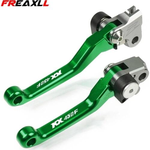 Motocross CNC Aluminum Dirt Bike Pit bike Pivot Handle Lever Brake Clutch Levers For KAWASAKI KX450F 2006-2012 2007 2008 2009