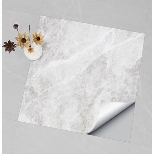 Marble Tile Sticker Waterproof Floor Sticker Thick PVC Self-adhesive Home Improvement Renovation Wall Sticker Wallpaper