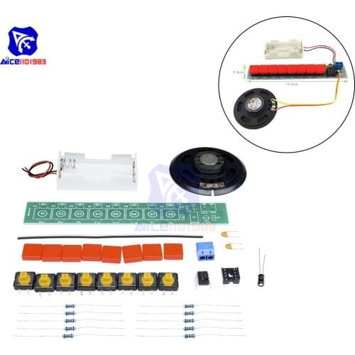 Diymore DIY Kit Component Electronics NE555 Electric Piano Organ Module DIY Electronic / Battery Box Organizadores Electronic