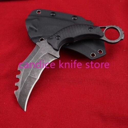 James Coogler Porcupine Claws Knife Karambit Claw K Sheath Tactical Outdoor Hunting Camping Survival Fixed Blade Knife Xmas Gift