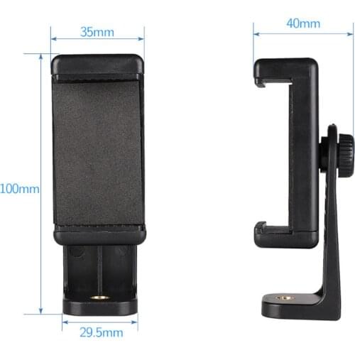 Portable 360 Degree Rotation Tripod Mount Holder Cell for Phone Stand Bracket Adapter Universal Clamp Holder Clip Mount Bracket