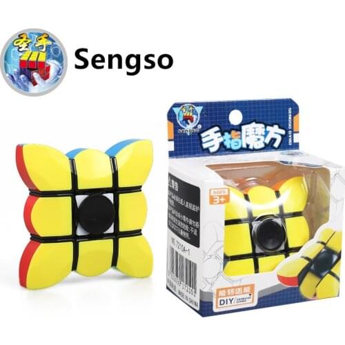 Fidget Hand Spinner Magic Cube Finger Professional Puzzles Magic Toys Speed Educational Gifts Toy Kids Brain Teaser Adults 1x3x3