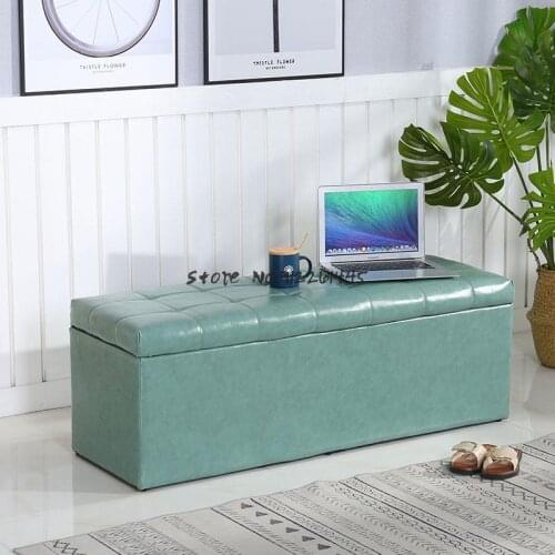 Clothing store sofa Stool Bench storage fitting room stool rest stool shoe store shoe change Stool Bench bench leather pier