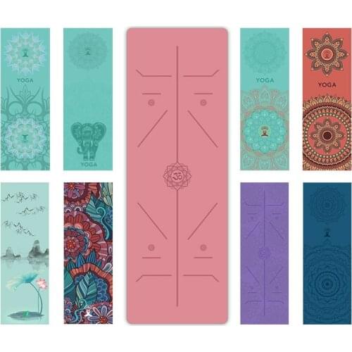 185*63cm Folding Yoga Mat Towel Cover Pilates Pad Blanket Non-slip Portable Yoga Pads Covers Home Gym Fitness Sport Equipment