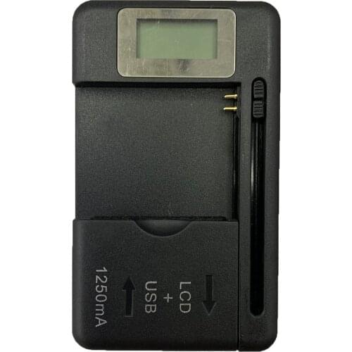 Universal Mobile Battery Charger LCD Indicator Screen For Cell Phones With USB-Port Charger For Most Lithium-Ion Batteries