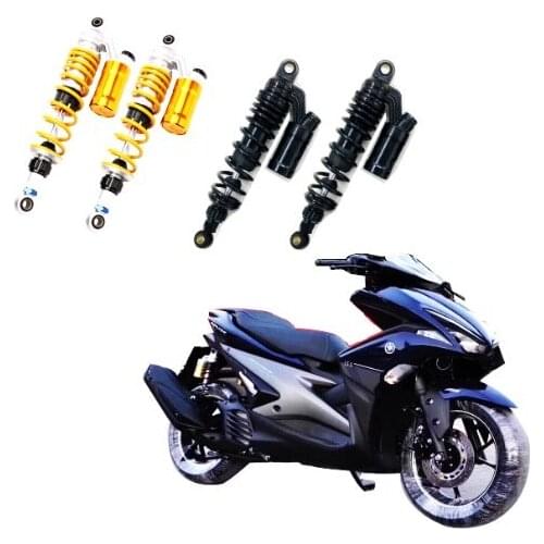 2pieces Universal 320mm 12.5 "Motorcycle Air Shock Absorber Rear Suspension For Yamaha Scooter ATV Motor Quad Black yellow