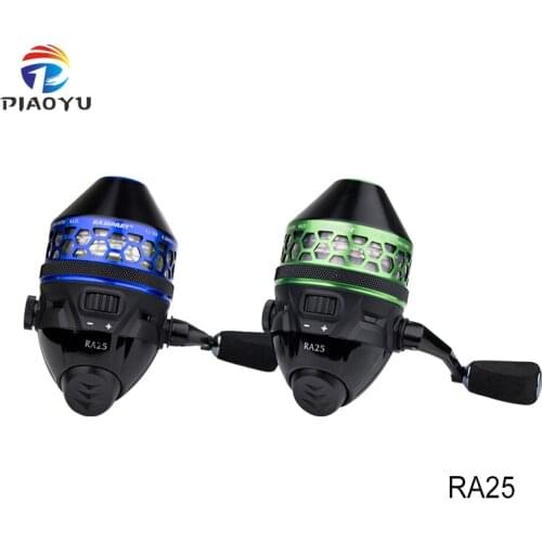 RA25 Closed Fishing Reel Left and Right Interchangeable Rocker Arm 4.0:1 High Speed Metal Fish Wheel Portable Fishing Tool