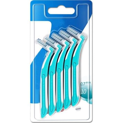 10pcs/ Set Interdental Denture Brush L-shape Orthodontic Toothbrush Correction Teeth Special Braces Tooth Socket Brushes