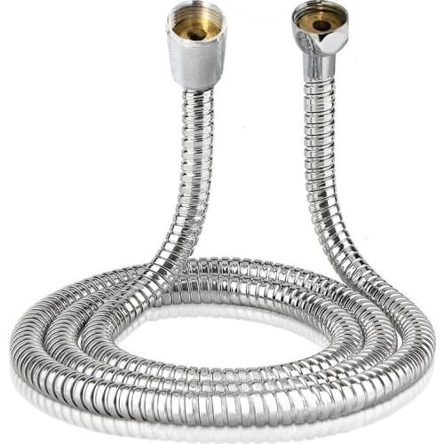 1.5/2/3 Meter Shower Hose Stainless Steel Plumbing Hoses Flexible Bathroom Bath Shower Tube Head Silicone Hose Water Pipe Washer
