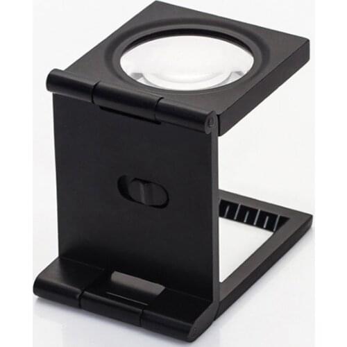 10x Scale Magnification 2 LED Lupa Optical Lenses Magnifying Glass Foldable Scale Magnifier Illumination Light Printing fabric