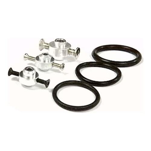 2 Sets RC Accessories Brushless Motor Parts Propeller Adapter 1.5mm 2.0mm 3.0mm Prop Saver with Rubber Band O-ring Paddle clip