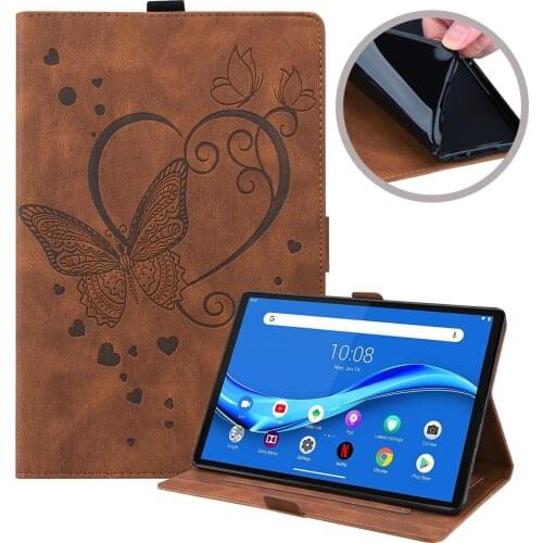 For Lenovo Tab M10Plus 10.3" TB-X606F/X606X Case Leather Anti-fall Smart Sleep Wake Tablet Case For Lenovo Tab M10 TB-X605F Case