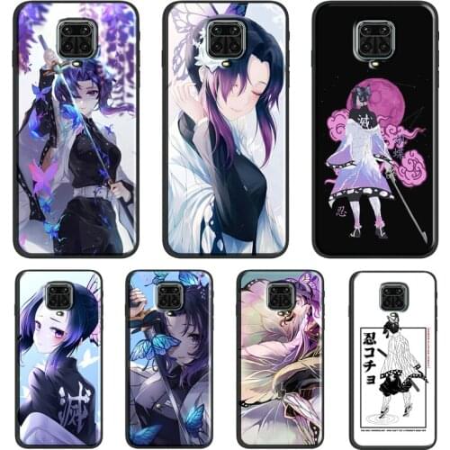 Shinobu Kocho Kimetsu no Yaiba Case For Xiaomi Redmi Note 10 Pro 7 8 9S 8T Note 9 Pro Back Cover For Redmi 9A 9C 9T 7A 8A