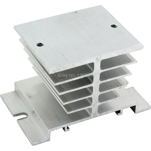 FHSI01-50W white 80(60)*50*50 mm 40A single phase solid state relay SSR heat sink radiator 80 60 50 mm FHS-S40