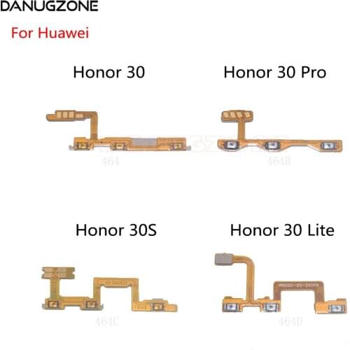 Power Button Switch Volume Button Mute On / Off Flex Cable For Huawei Honor 30 Pro / Honor 30S Nova 7SE
