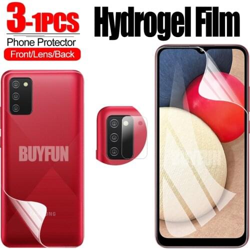 1-3PCS Hydrogel Film For Samsung Galaxy A02s A025F Screen Protector Camera Protective Film For samsung a02s 02s screen Lens film