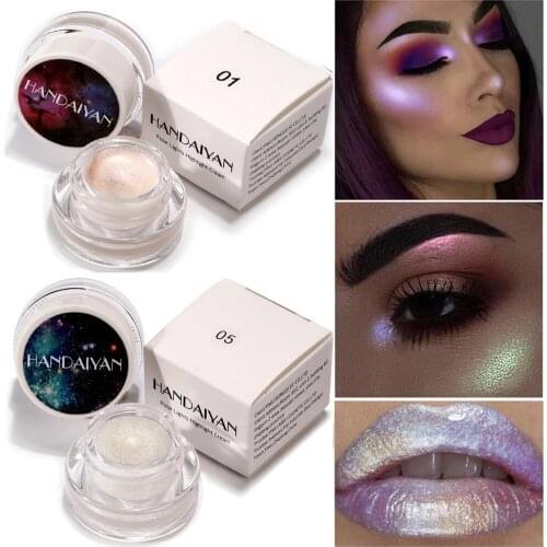 Glitter Highlighter Bronzer Iluminador Maquiagem Rainbow Glow Face Highlighter Makeup shimmering flash body contour Make Up