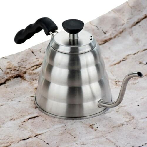 1200ML 304 Stainless Steel V60 Pour Over Drip Coffee Kettle Gooseneck Tea Pot Long Spout Mouth Coffee Percolator