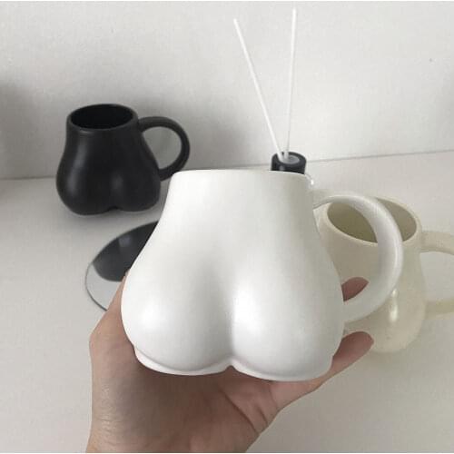 Creative Funny Butt Cup Nordic Coffee Cup Ceramic Mug Water Milk Cute Original Mugs Smoothie Nice Buttocks Friends Gift Ideas