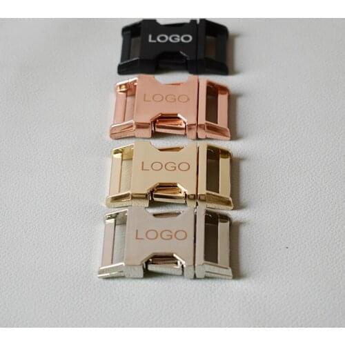 20 Pcs Retailing Silver Metal Side Release Buckles Pack for 20mm We offer free lettering service DIY Accessories