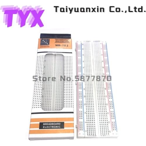 MB102 Breadboard Protoboard PCB BreadBoard Mini Universal Test 830 Point Solderless DIY Bread Board Test Develop for Arduino