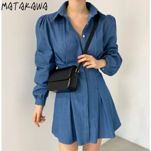 Модные платья-рубашки Matakawa China At AliExpress