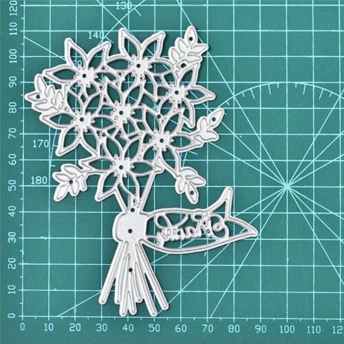 YaMinSanNiO Flower Dies Bouquet Metal Cutting Dies for Card Making Scrapbooking Dies Embossing DieCut Stencil Craft 2019 Dies