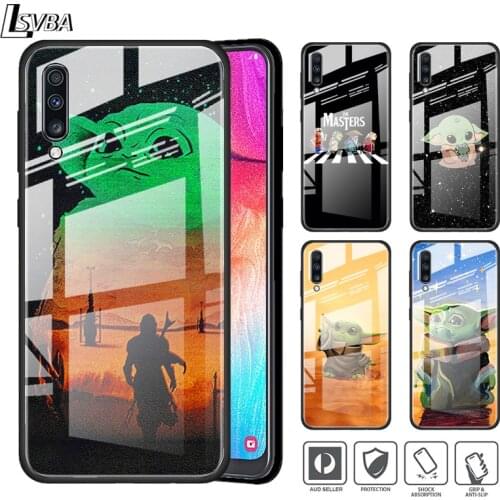 Cute Alien Baby For Samsung A01 A11 A21S A31 A41 A51 A52 A71 A72 A81 A91 5G Tempered Glass Phone Case
