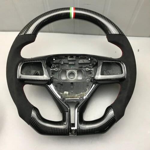 New Refit Carbon fiber Leather steering wheel For Maserati Levante Quattroporte Ghibli 2013 2014 2015 2016 2017 2018 2019 2020